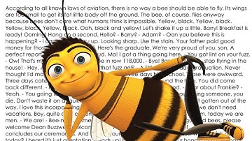 🔴 Typing the entire Bee movie, but for every "bee" I change keyboards