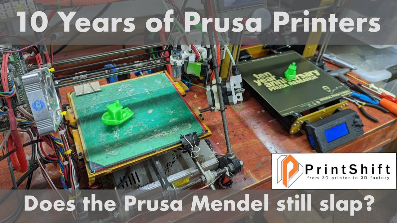 10 years of Prusas - comparing a Prusa Mendel to a Mk3S+