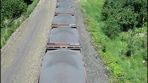 DM&IR 403 Leads a Loaded Ore Train Down Proctor Hill