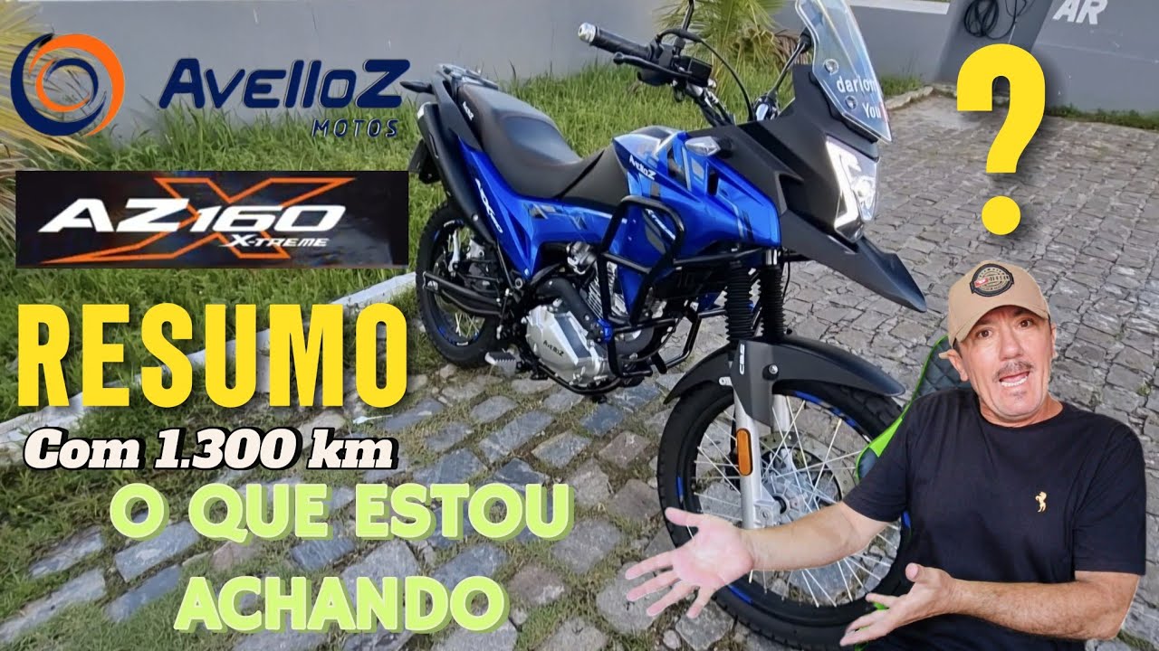 AZ 160 AVELLOZ RESUMO COM 1.300 KM #azx160 - YouTube