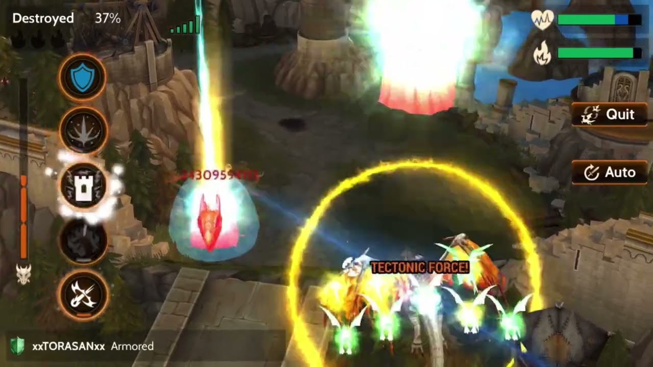 War Dragons Vorthral no-Ascended VS max Base towers 215 3D