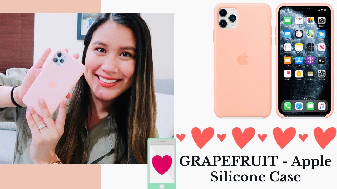 iphone 11 Pro Max Apple Silicone Case in Grapefruit | Unboxing - YouTube