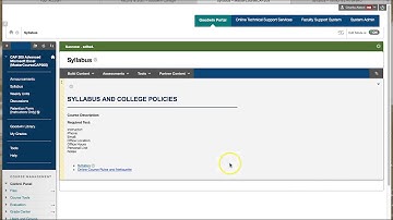 Blackboard Upload A Syllabus