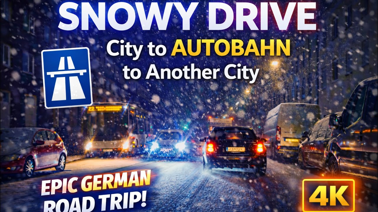 Epic Night Drive ❄️ Snowy Roads You Can’t Miss!