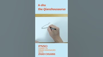 Head Close-up Drawing of a Qianzhousaurus--Learn to Draw Dinosaurs with ZHAO Chuang