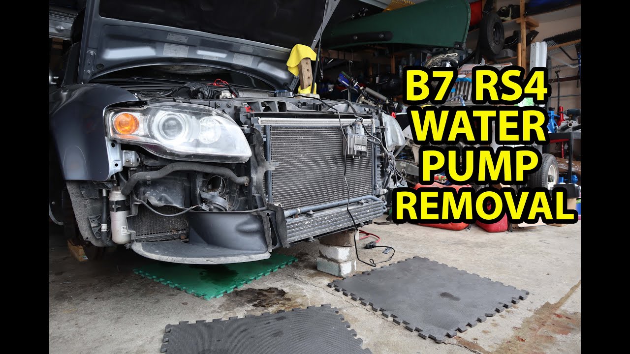 Audi B7 RS4 Water Pump Removal Coolant Leak PART 4 YouTube