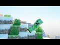 地に堕ちるクリーパー【マイクラアニメ】【Softbody Simulation】24fps