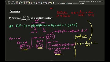 AQA/A2 Maths - Algebra : Partial Fractions 5 (Improper Fractions)