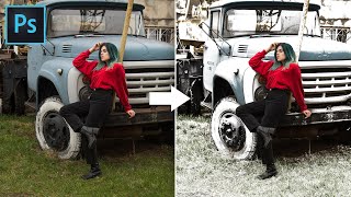 Frozen Effect Photoshop | Frozen Snow Effect | Photoshop Tutorial screenshot 4