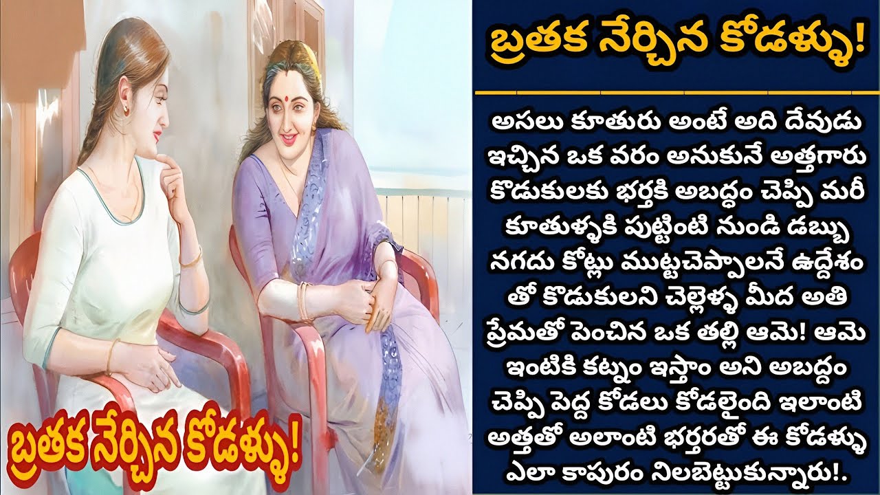 బ్రతక నేర్చిన కోడళ్ళు! | తెలివితేటలతో కాపురాన్ని నిలబెట్టుకున్న తోడికోడళ్ళు!