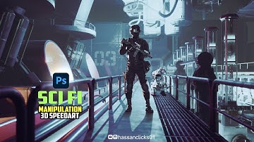 Sci Fi industry 3D and Manipulation #unrealengine #photoshop #scifi