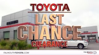 Toyota Last Chance Clearance - Falmouth Toyota of Bourne, MA - Cape Cod