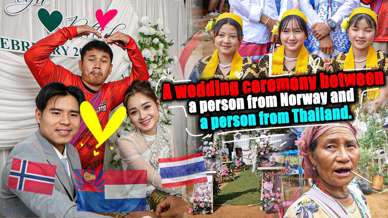 My sister's wedding in the mountains, with a Karen man from abroad.❤️💖🎉🏡🌄