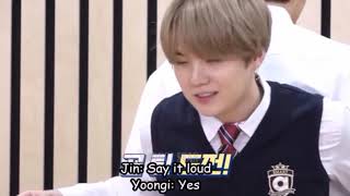 Suga and V funny moments on RUN BTS ep 112/113