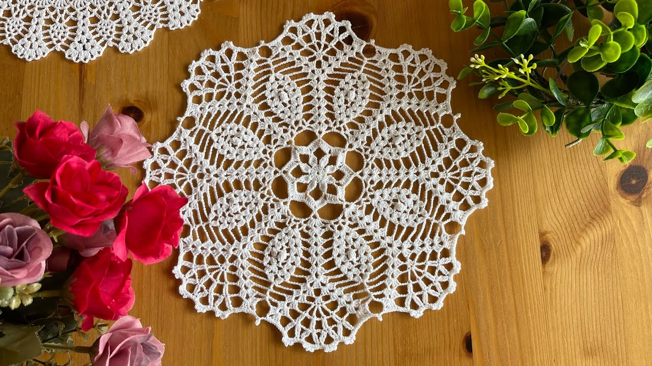 （編み図付き）レース編みドイリーの編み方！｜How to crochet doily (Pattern)