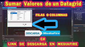 Sumar Valores de un Datagridview en C#  2021 (Link Descargar)