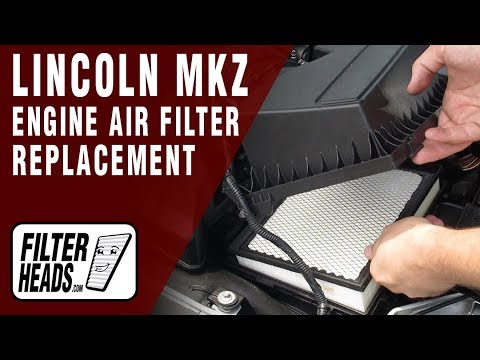 How to Replace Engine Air Filter 2013 Lincoln MKZ V6 3.7L