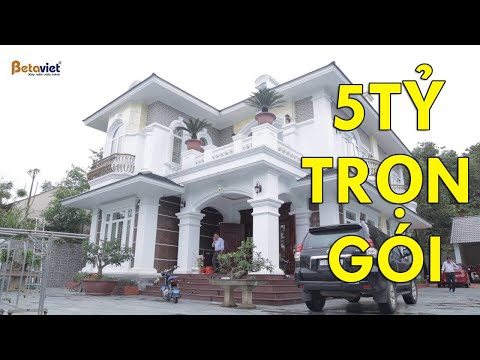 Biệt thự 2 tầng Tân cổ điển châu Âu đẹp tuyệt vời ông Đô - Phú Thọ