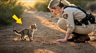 Tiny bobcat blocks traffic, gets ignored. But her real mission stuns rescuers…