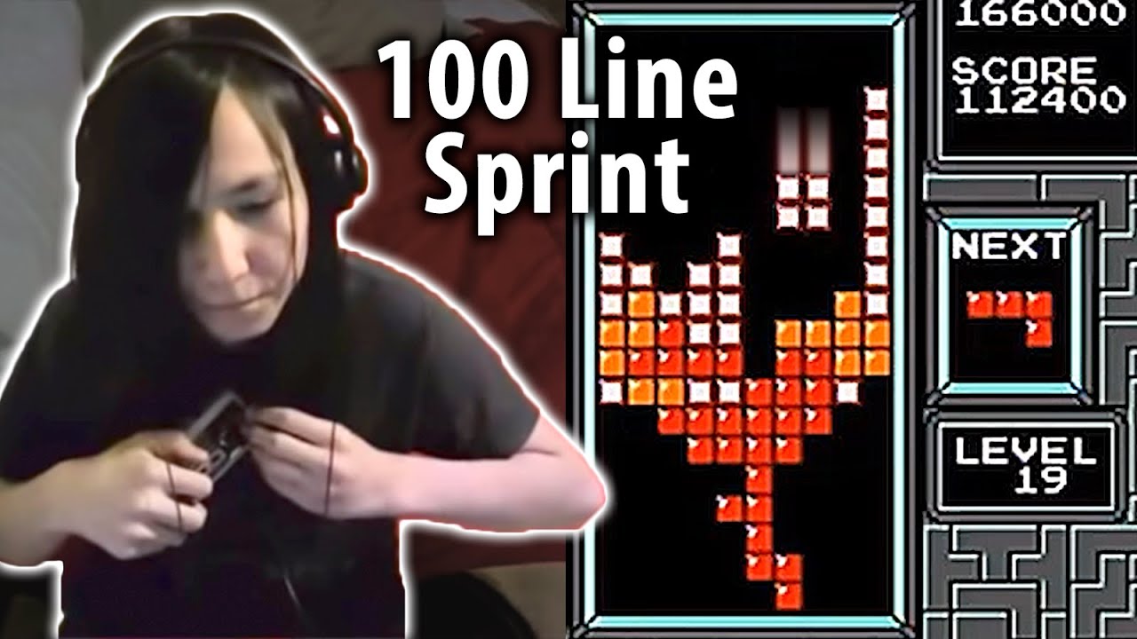 How Cheez Shattered the NES Tetris 100 Line Sprint World Record - YouTube