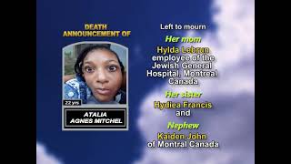 Atalia Agnes Mitchel ~ Medium Obituary