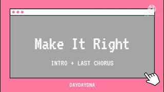 BTS - Make It Right | Intro   Last Chorus For Alarm, Ringtone, etc