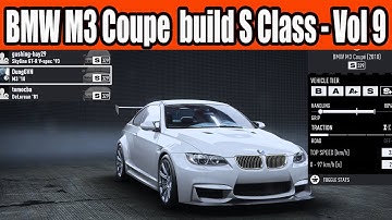 BMW M3 Coupe 2010 build S Class Car in NFS Unbound Vol 9