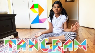 Easy Tangram Number Two | Easy Tangram Numbers | How to make Number 2 with Tangram by Saanvi