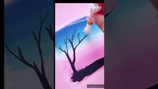 Painting tutorial || How To Color Fire #CreativeArt #Satisfying
