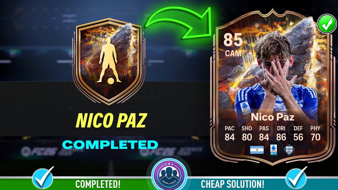 85 Cornerstones Nico Paz SBC Solution - Cheap Solution & Tips - FC 26