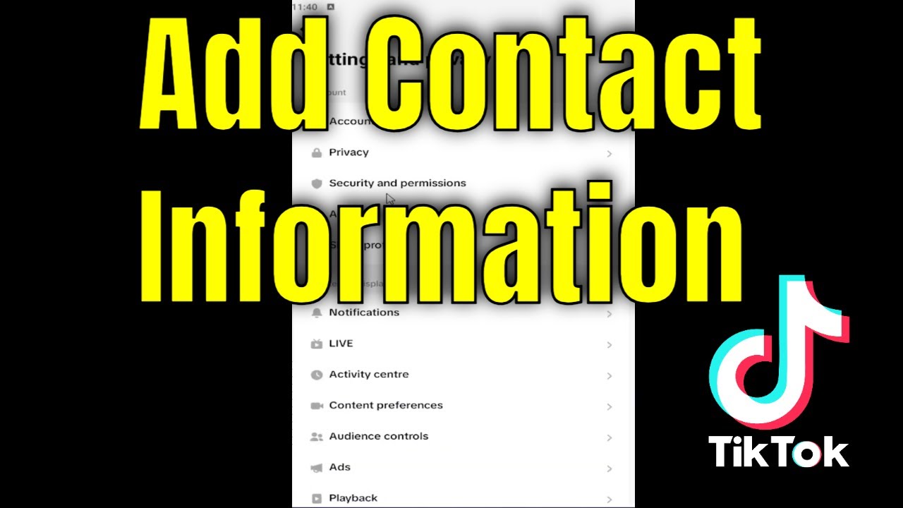 How To Add Contact Information On TikTok [Guide]