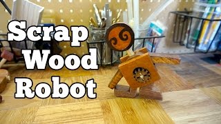 Scrap Wood Robot | Barb Makes Things #50 @BarbMakesThings