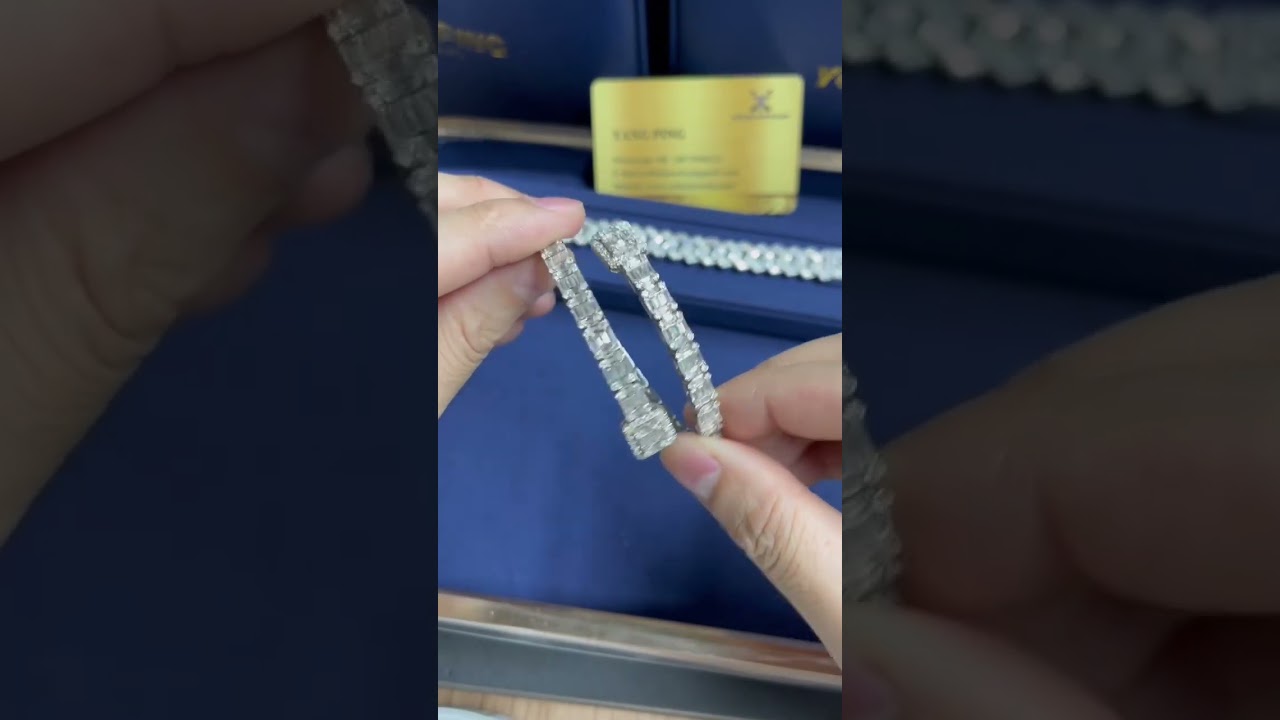 💎yangping custom jewelry factory icedout hiphop pendant Cuban chain bussdown moissanite ring coming