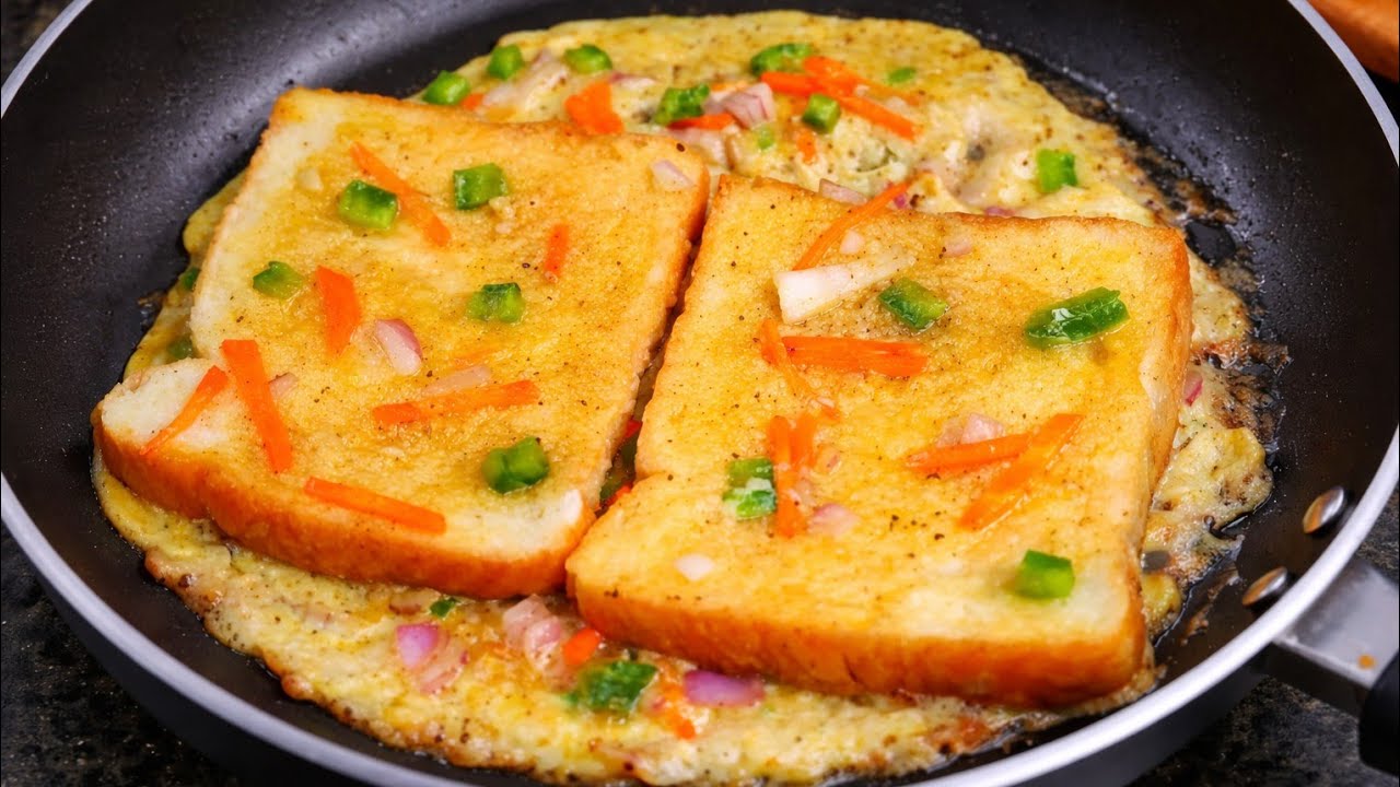 Breakfast Idea For Every day! I've Never Had Such Fluffy And Delicious Toast! Healthy Breakfast Idea