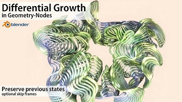 Differential Growth (Blender Geometry-Nodes)