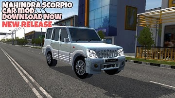 Mahindra Scorpio Car Mod In Bus Simulator Indonesia - Bussid Car Mod - Bussid Bus Mod - Bussid Mod