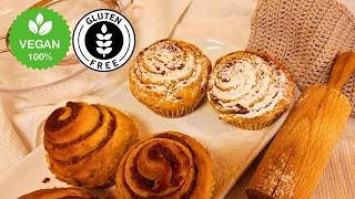 UNBELIEVABLY vegan and gluten free CINNAMON ROLLS / Gooey, Fluffy & Easy!