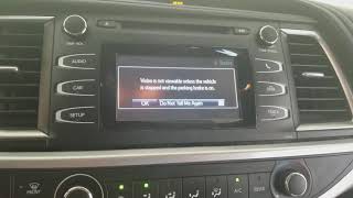 2017 Toyota highlander navigation add to the factory radio. screenshot 3