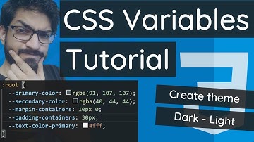 CSS 변수 튜토리얼 | CSS 사용자 정의 속성 | 다크 - 라이트 테마 만들기