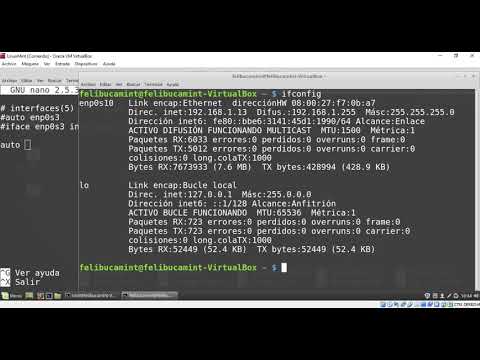 Configuración Tarjeta de Red (Acceso a internet) en Linux Mint