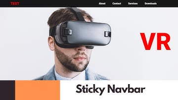 How To Design A Sticky Navbar With Scroll Animation Using HTML, CSS & JavaScript