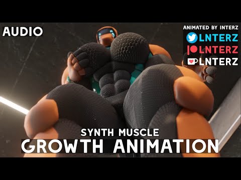 Synth Gym Muscle Growth Animation (Short Version)