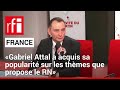 Laurent Jacobelli: «Gabriel Attal a acquis sa popularité sur les thèmes que propose le RN»