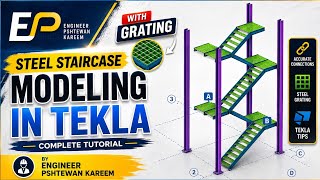 use grating for steps in tekla structure
