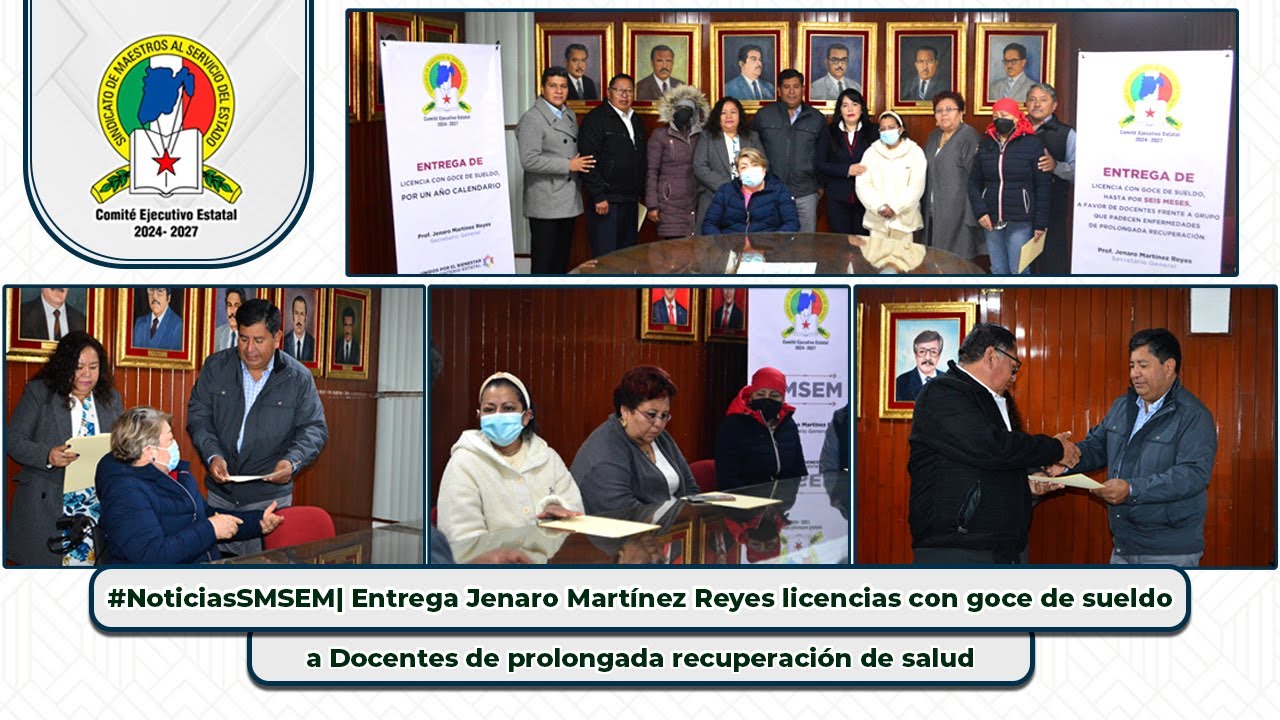 Entrega Jenaro Martínez licencias con goce de sueldo a Docentes de
