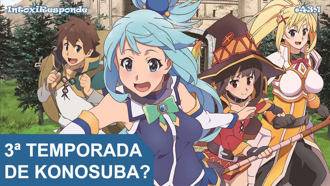 KonoSuba: 3ª temporada e animê de 'Bakuen' são anunciados