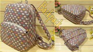 Drawstring bag, tutorial cara membuat tas serut