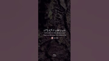 القارئ : إسلام صبحي  ،، لا إله إلا آنت سبحانك إني كنت من الظالمين ..🤍