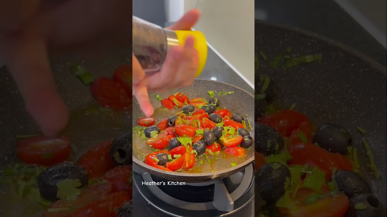 Mukbang & Cooking - Sea Bass with tomato and herb salsa - Cá chẽm với salsa cà chua thảo mộc