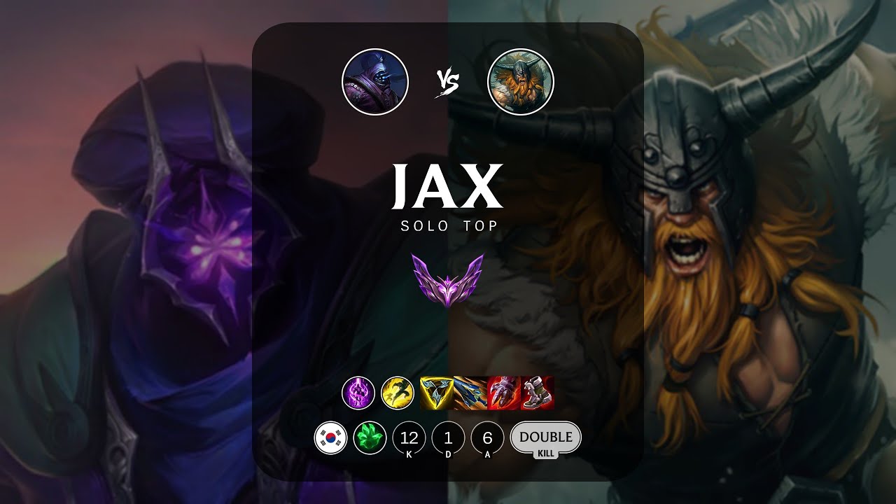 Jax Top vs Olaf - KR Master Patch 14.1